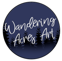 Wandering Acres Art (After Dark) logo